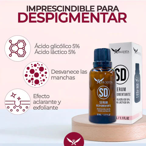 SÉRUM DESPIGMENTANTE AFRODITA CON EFECTO ILUMINADOR PARA MANCHAS EN LA PIEL